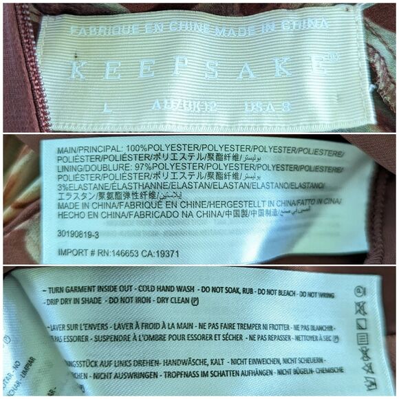 Keepsake The Label Unravel Midi Dress in Chocolate Lily Floral, Size 8 - Picture 4 of 13